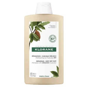 Klorane – Shampoing Réparation au Cupuaçu BIO – Cheveux très secs 400 ml