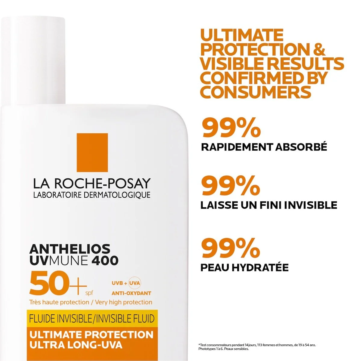 La Roche-Posay ANTHELIOS UVMUNE 400 crème solaire fluide invisible | peaux sensibles | 50ml = Eau Thermal Offerte – Image 9