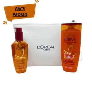 L&rsquo;Oreal Paris Serum Oil Midnight+Shampoing 200ml +Trousse Blanche Pack