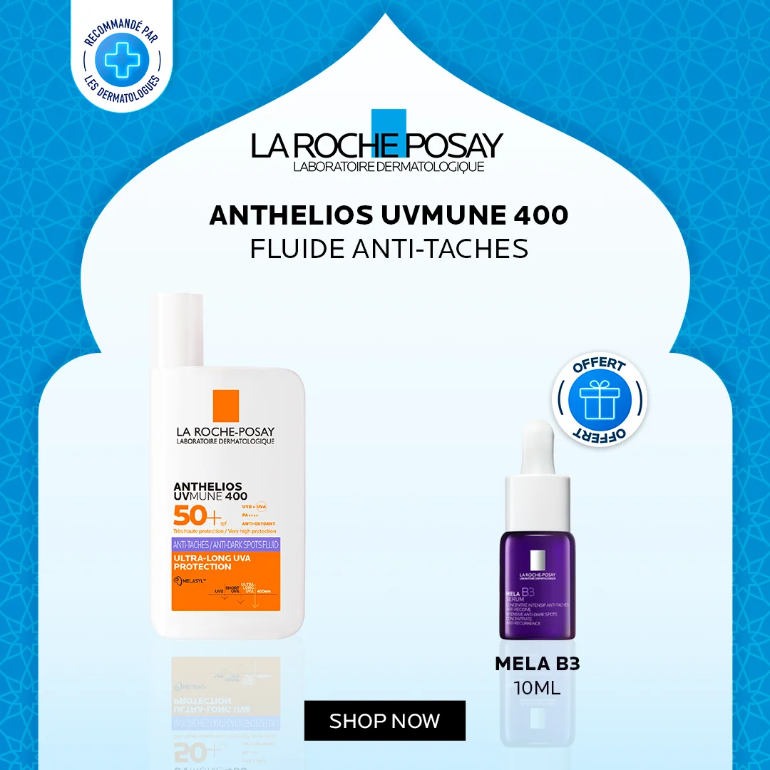 La Roche Posay Anthelios Fluide Anti-Taches spf50+ 50ml+Mela B3 Miniature Pack