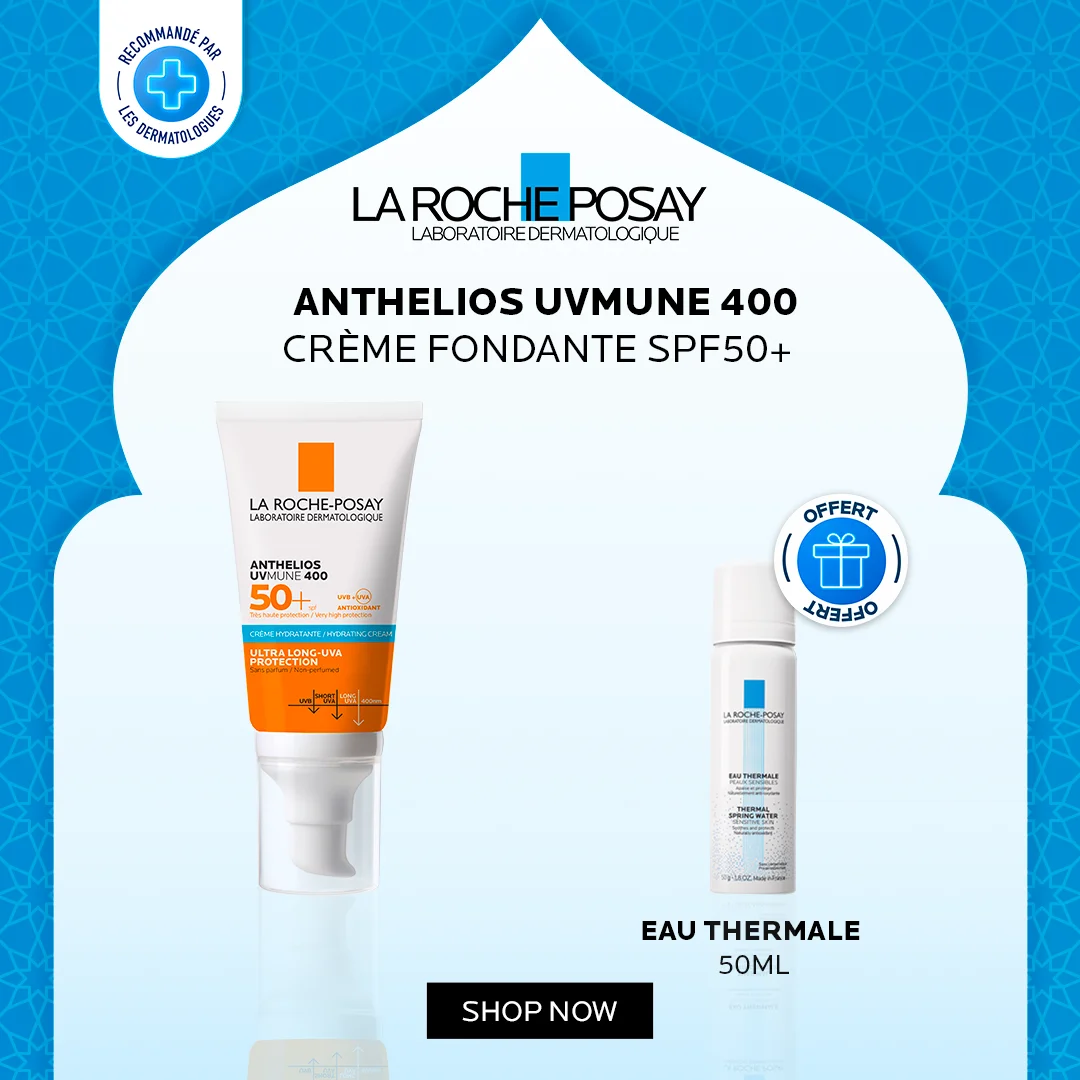 La Roche Posay Anthelios Creme Fondante UVMUNE 400 50ml + Eau Thermale 50ml Offerte – Image 2