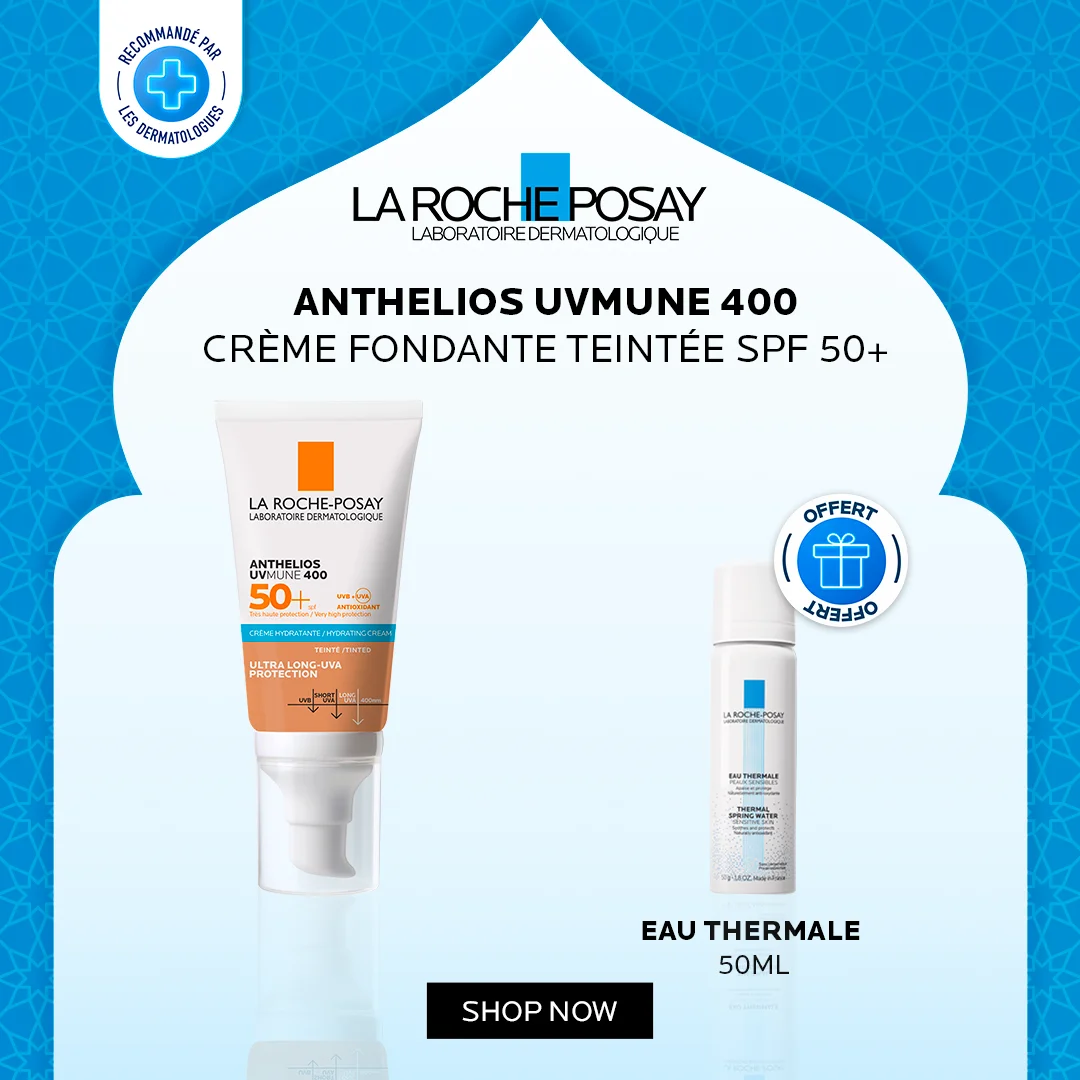 La Roche Posay Anthelios Creme Fondante Teinte UVMUNE 400 50ml+Eau Thermale 50ml Pack – Image 2