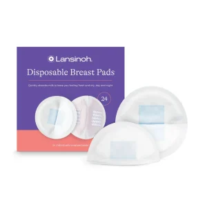 Lansinoh Coussinets d’allaitement jetable Blue Lock – 24 unités