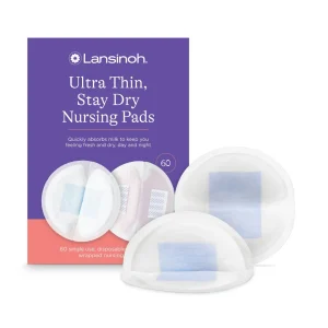 Lansinoh Coussinets d’allaitement jetable Blue Lock – 60 unités