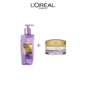 L&rsquo;Oreal Paris LOT Gel Wash Hyaluron 200ml + Creme Jour 50 ml