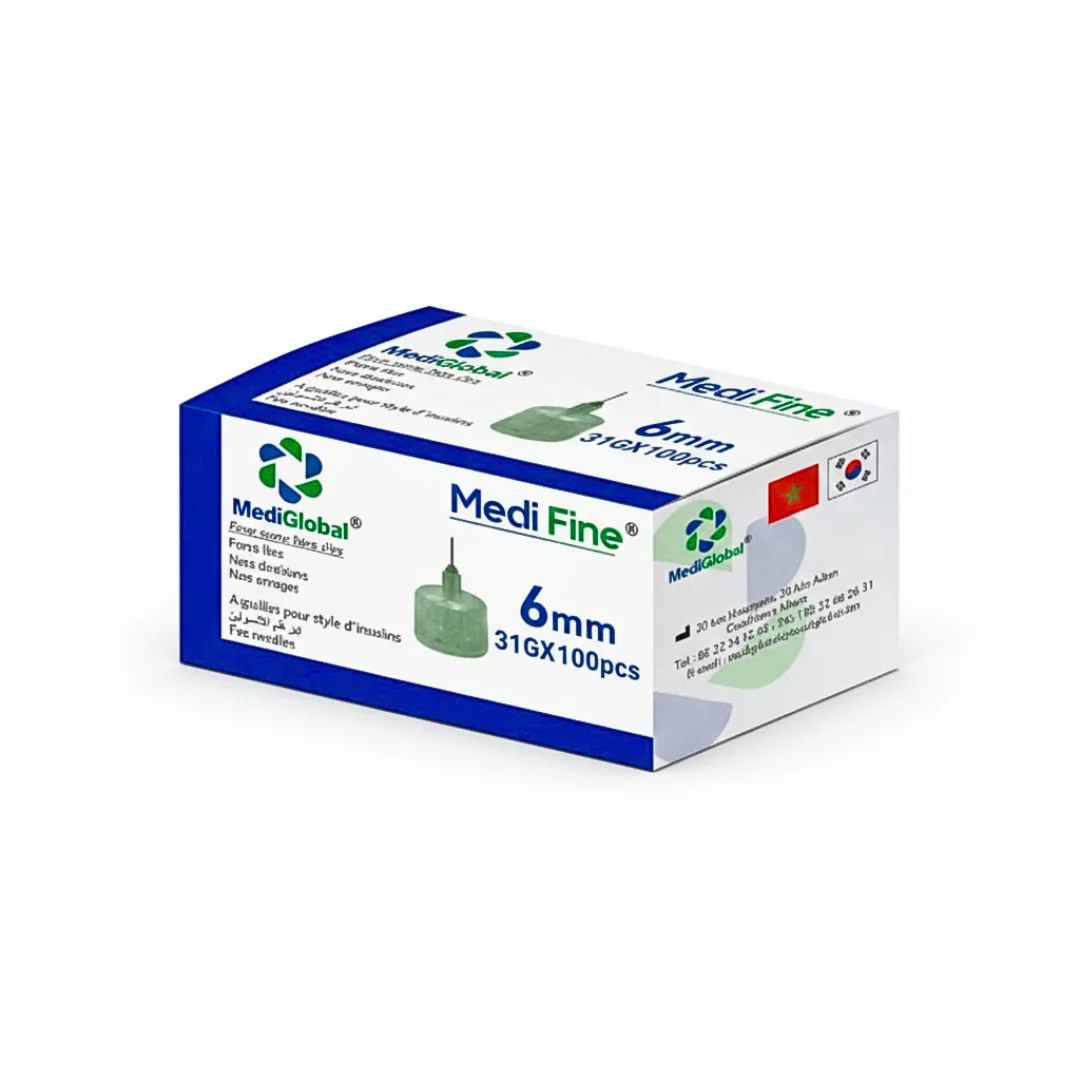 Medi Fine Aiguille Stylo D’insuline 6mm 31g*100 Pieces – Image 2