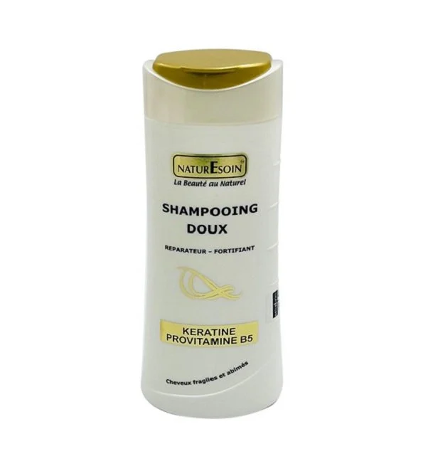 NATURE SOIN Shampooing Doux Réparateur-Fortifiant à La Kératine et à La Provitamine B5 – Image 2