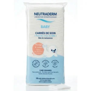 Neutraderm Carrés de Soin Visage & Corps – 100 Piéces
