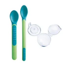Mam Baby Cuilleres avec Couvercles sensibles +6m