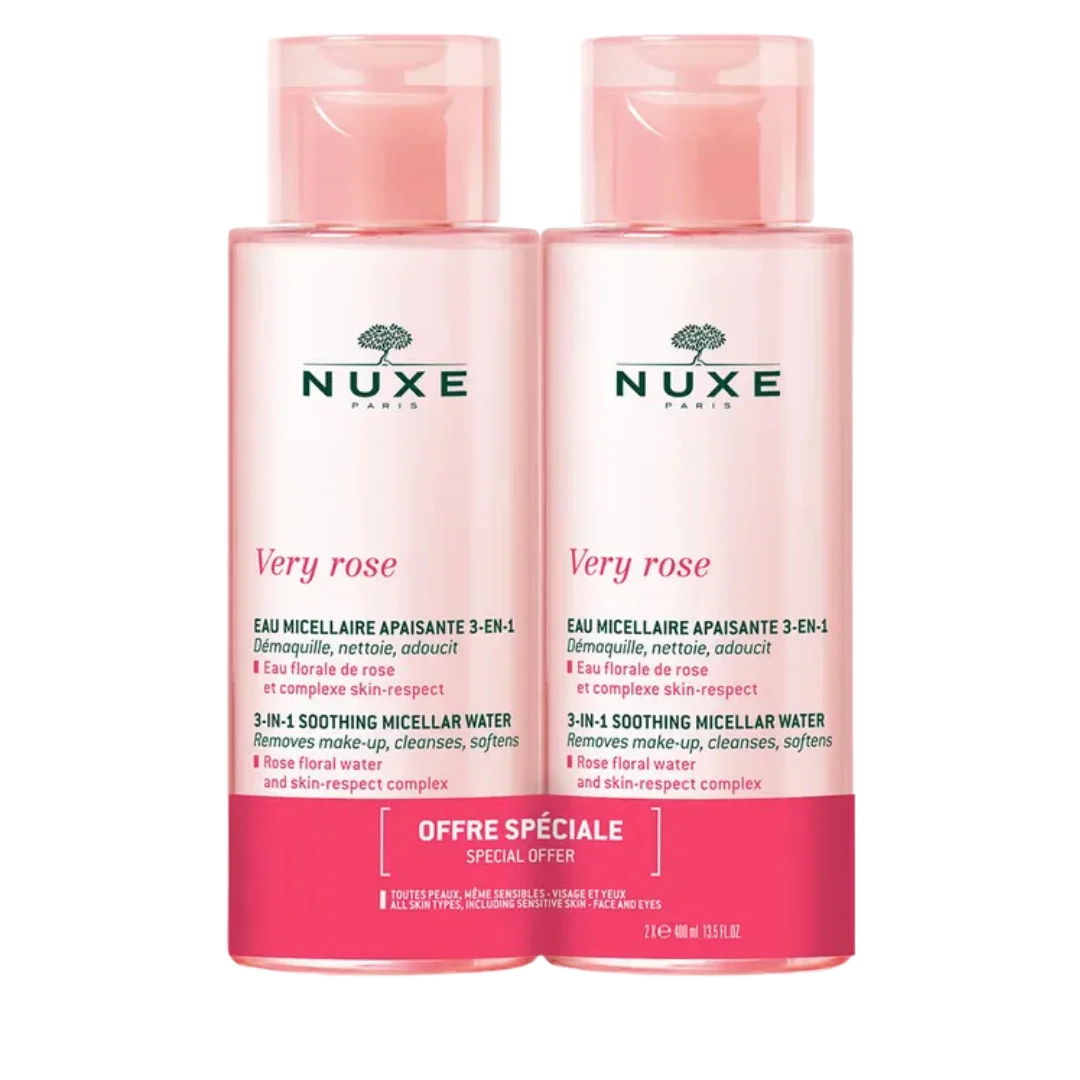 Nuxe Very Rose eau micellaire Pack X 2 400ml – Image 2