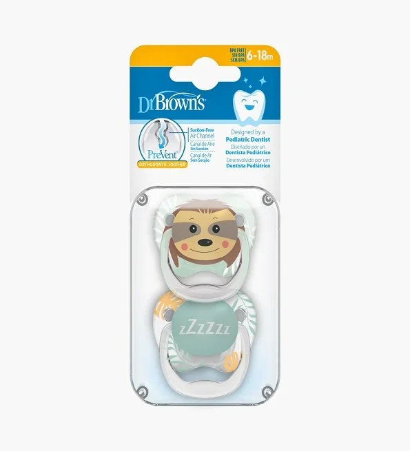 Dr. Brown’s Sucette Phase 2 Têtes d’Animaux, Pack de 2 (0-6 Mois) – Image 3