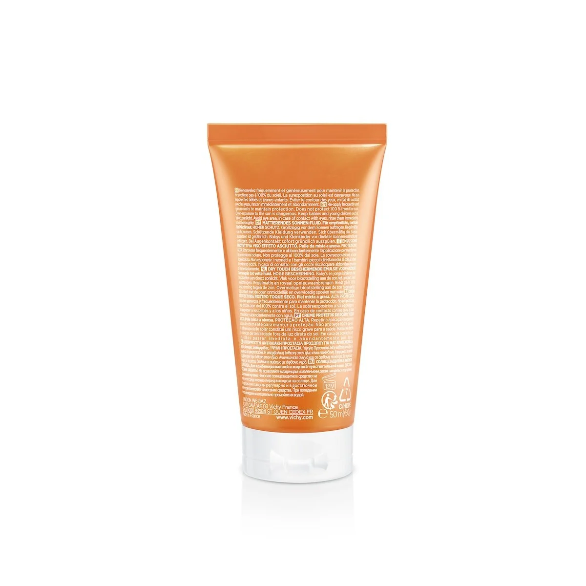 Vichy Capital Soleil Émulsion Anti-Brillance Toucher Sec SPF50 Peau Sensible Mixte à Grasse | 50ml = Minerale 89 10ml Offert – Image 4