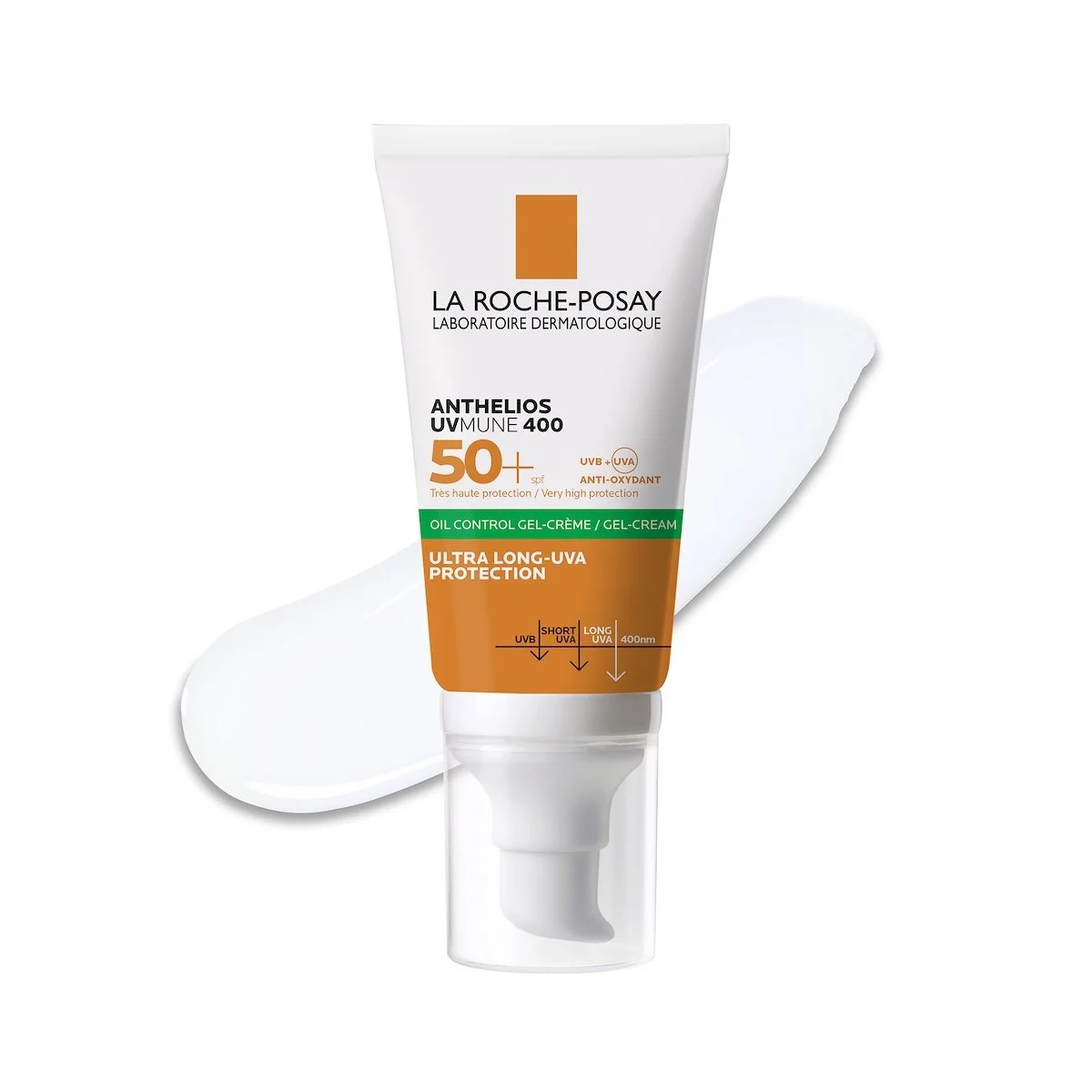 La Roche-Posay Anthelios UVMUNE400 Oil Control Invisible SPF50+ Peau Mixte à Grasse Acnéique | 50ml = Effaclar Gel Miniture Offert – Image 6
