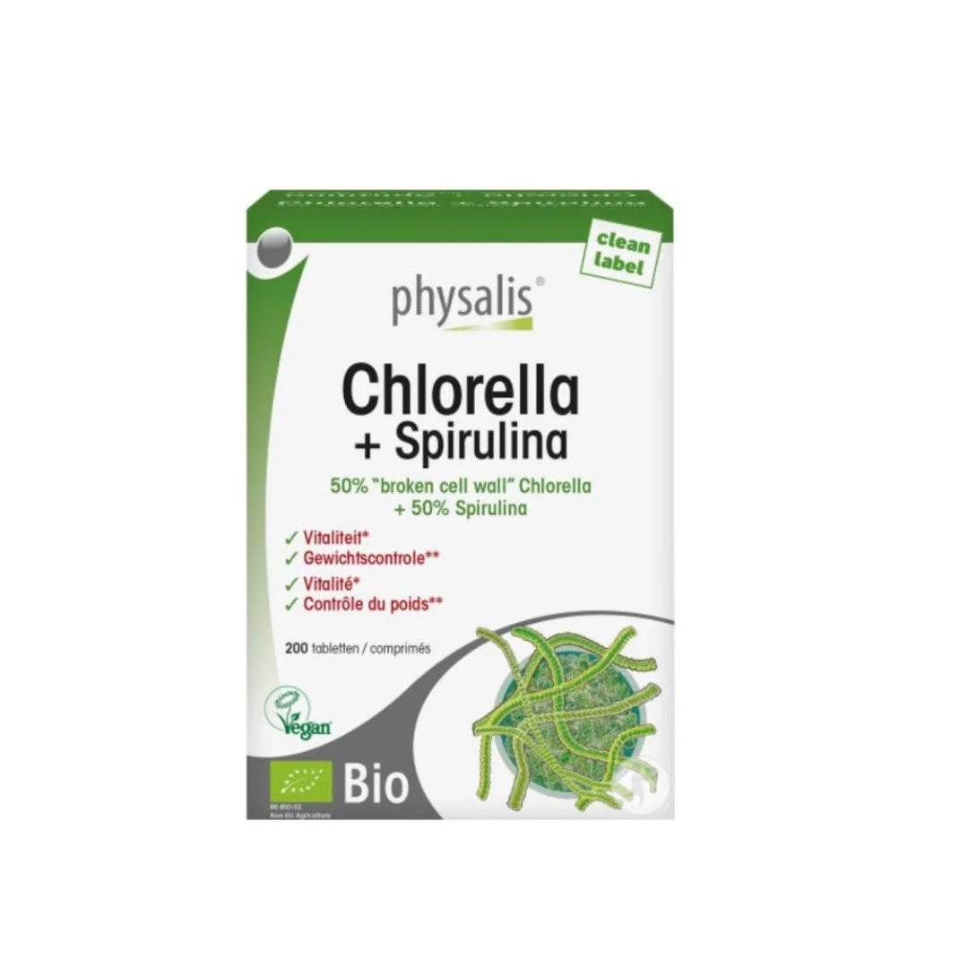 Physalis Chlorella + Spirulina 200 Comprimes – Image 2