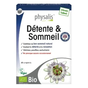 Physalis Detente Et Sommeil 45 comprimes