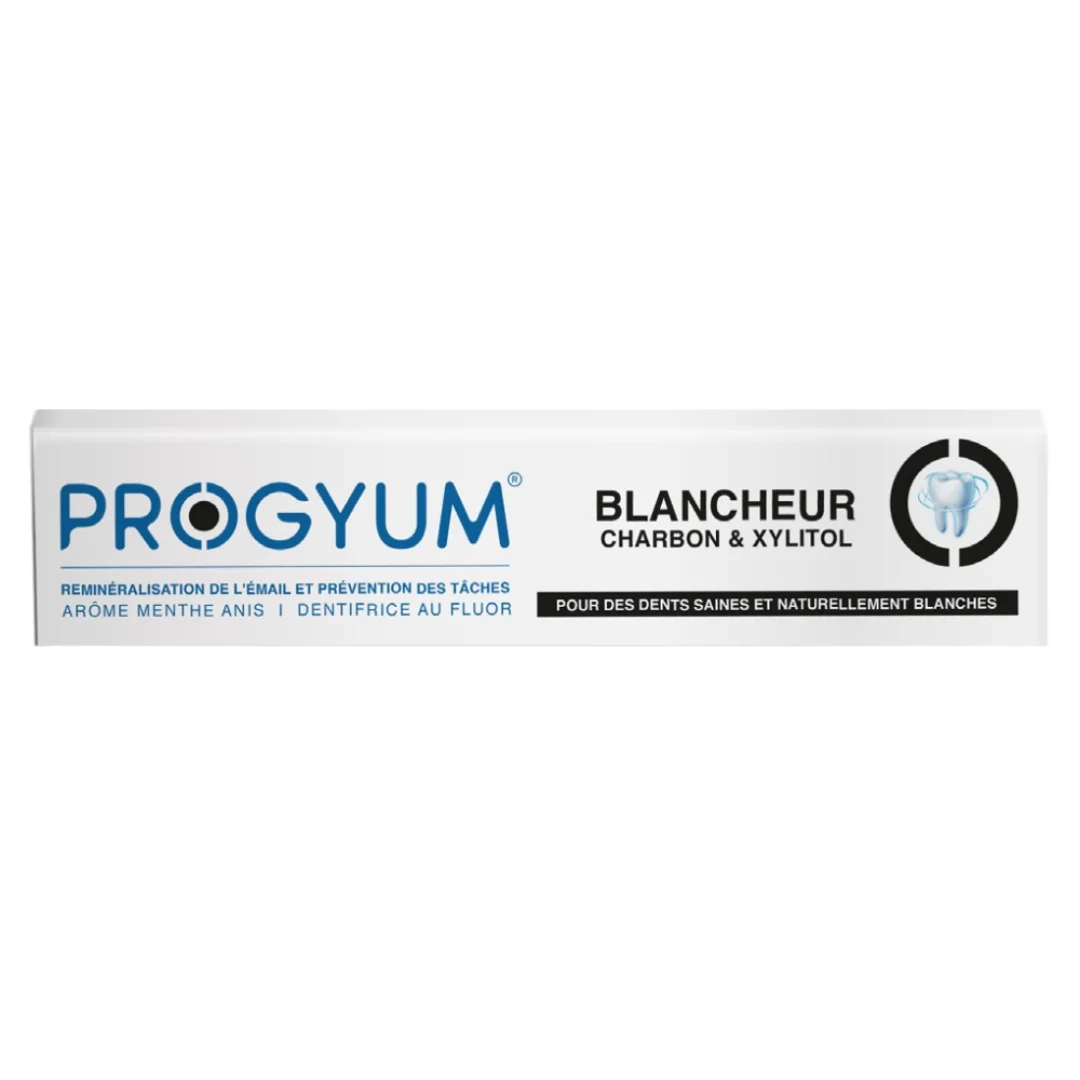 Progyum Dentifrice Blancheur Charbon & Xylitol – 75ml – Image 2
