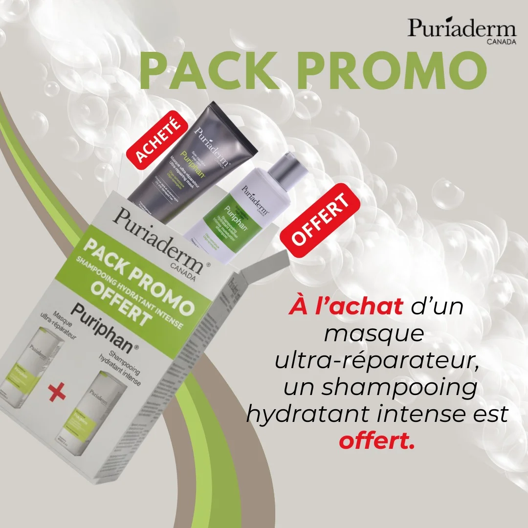 Puriaderm Puriphan Masque Ultra-Reparateur+Puriphan Shampoing Hydratant Pack – Image 2