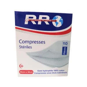 RR Compresse Steriles 30 x 30 10 Pieces