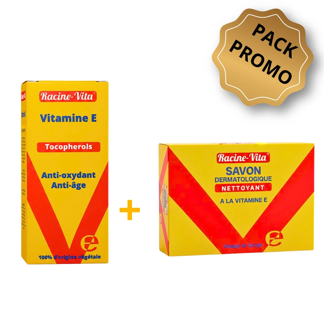 Racine Vita Serum Vitamine E 10ml+Savon Vitamine E 80 Gramme Pack – Image 2