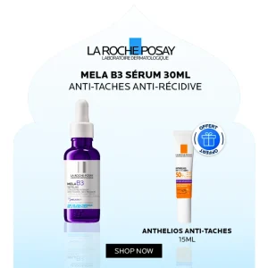 Roche Posay Mela B3 Serum 30ml+Anthelios Fluide Anti-Taches Format Voage Pack