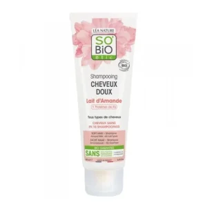SO BIO SHAMPOOING DOUX AU LAIT D&rsquo;AMANDE ET PROTEINE DE RIZ 250ML