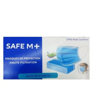 Safe M+ Maques de Protection Haute Filtration – 50 Piéces