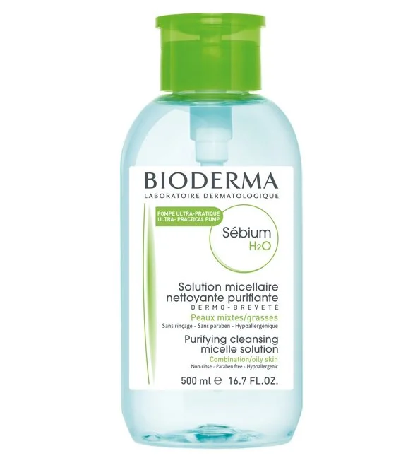 Bioderma – Sebium H2O Pompe Inversée – 500 ml – Image 2