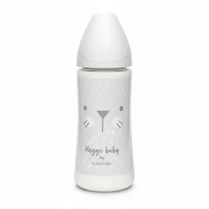 Suavinex Biberon Avec Tetine Ronde Debit Rapide +4m 360ml GY L2