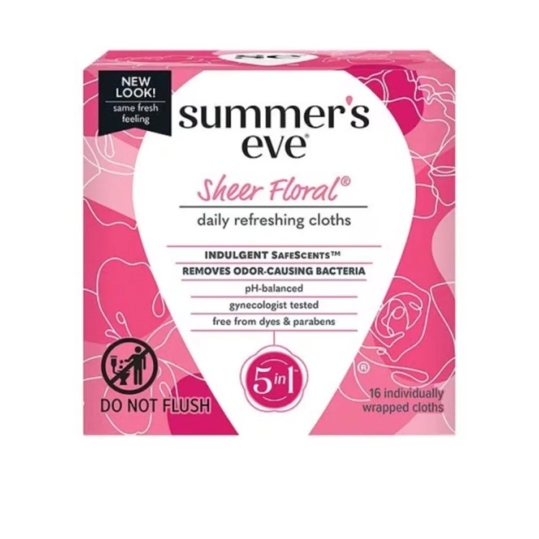 Summer’s Eve Sheer Floral Cleansing Cloths 16 Unités – Image 2