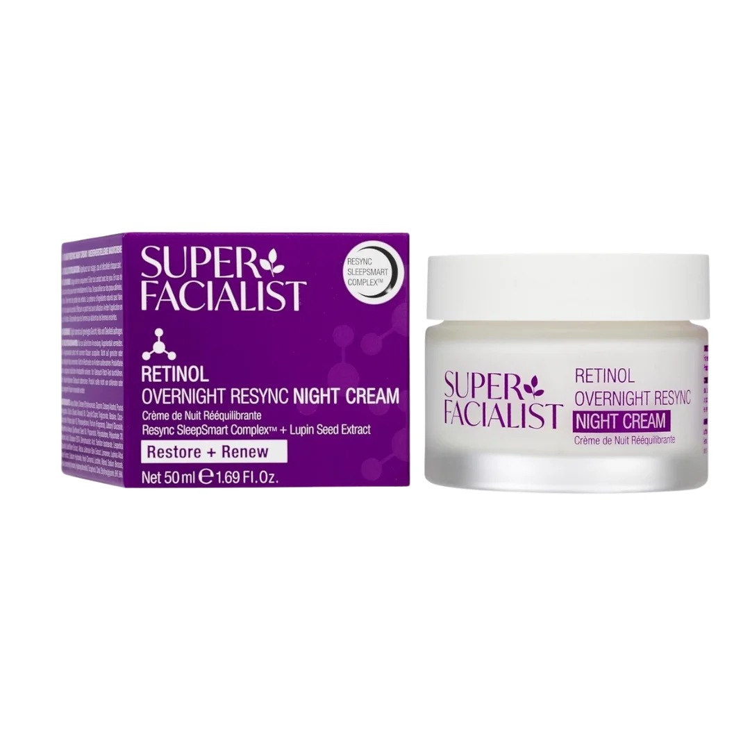 Super Facialist Retinol+ Renew Overnight Resync Night Cream 50ml – Image 2