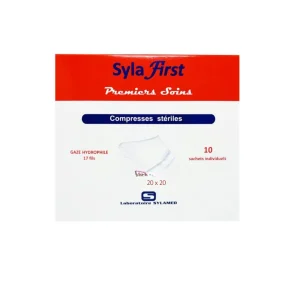 Sylafirst Compress Sterilies 20×20 Boite de 10 Pieces