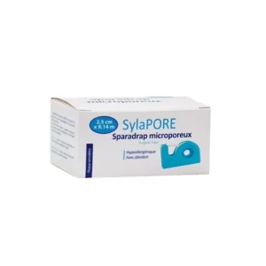 Sylapore Sparadrap Micropopreux 2.5cm x 9.14m