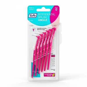 Tepe Interdental Brush Angle Rose 0.4mm Taille 0 -6 Pieces