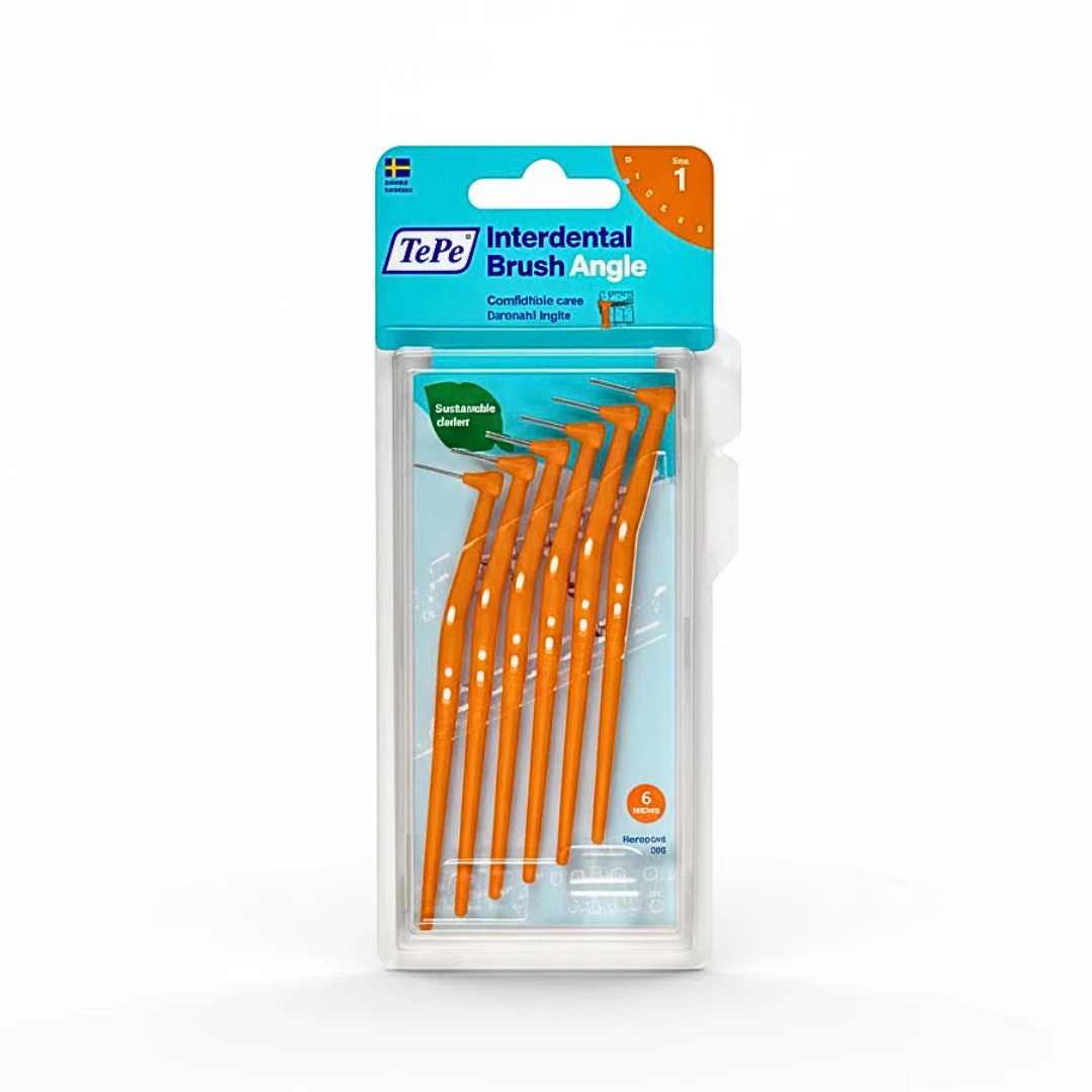 Tepe Interdental Brush Orange 0.45mm Taille 1 -6 Pieces – Image 2