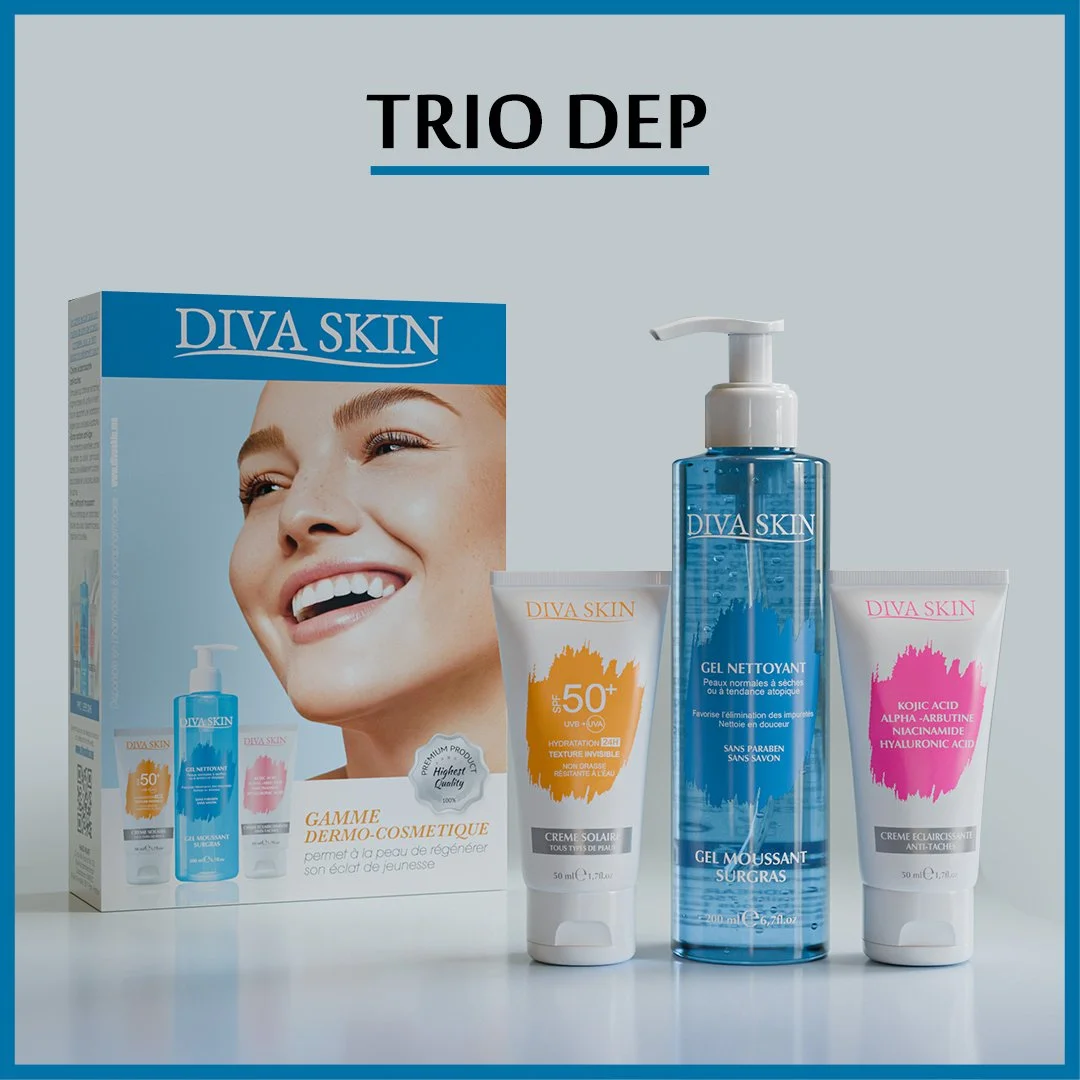 Diva Skin PACK Creme Anti Taches 50ml+ Gel Nettoyant 200ml + Ecran Invisible – Image 2