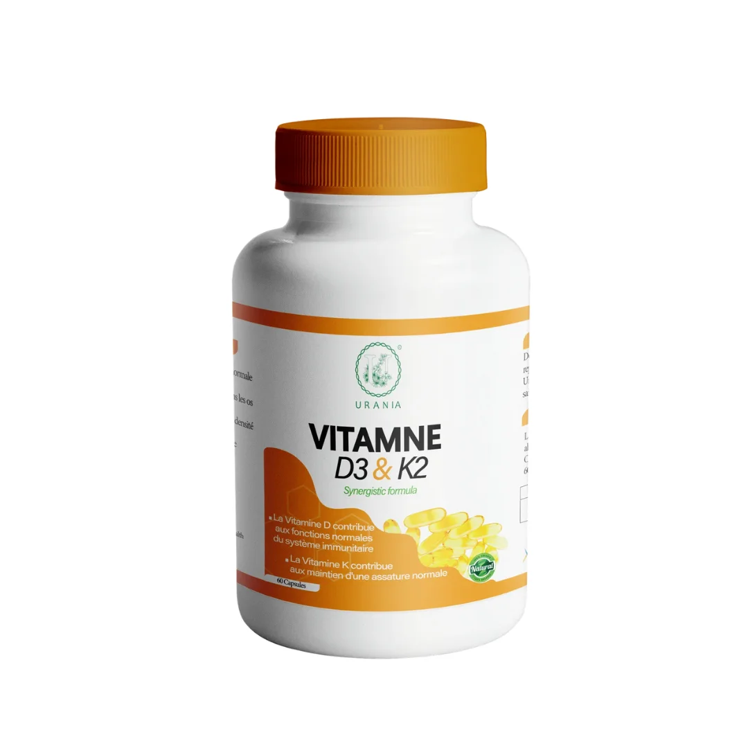 URANIA Vitamine D3&K2 60 Capsules – Image 2