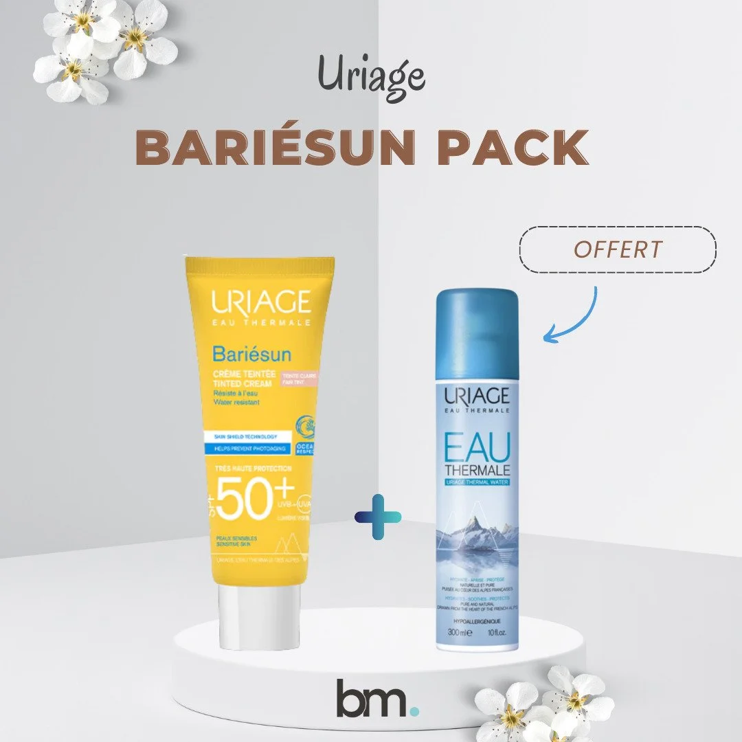 Uriage Bariesun Ecran Teinte Claire + Eau thermale 50ml OFFERT