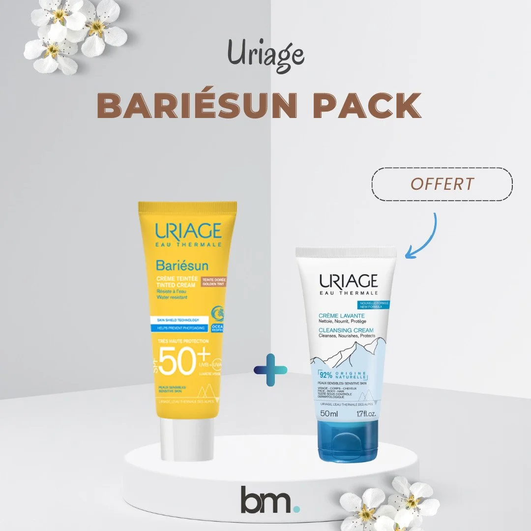 Uriage Bariesun Ecran Teinte Claire + Eau thermale 50ml OFFERT – Image 3