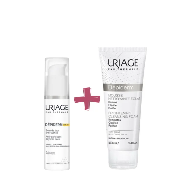 Uriage Depiderm Spf50 30ml + Depiderm Mousse Nettoyante 100ml PACK