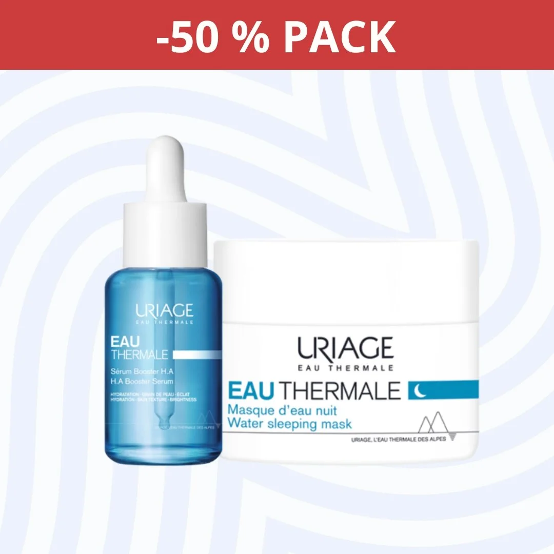 Uriage Eau Thermale Serum Booster + Masque D’eau Nuit -50% PACK – Image 2