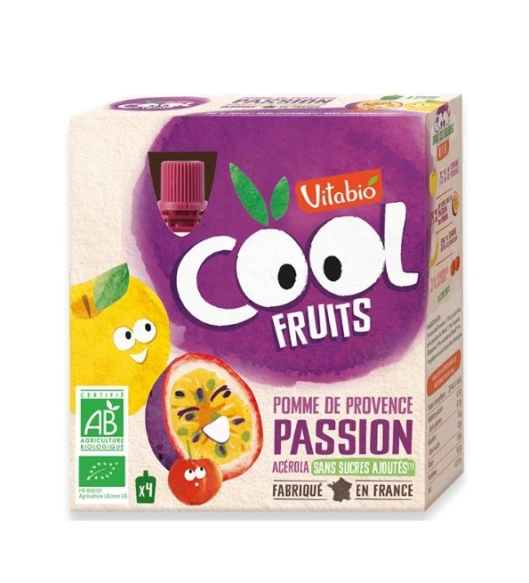 VITABIO COOL FRUITS POMME PASSION 4 X 90G – Image 2