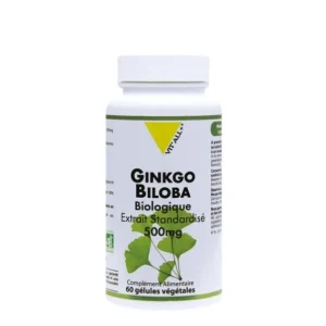 VITALL PLUS GINKGO BILOBA 500MG 60 GELULES