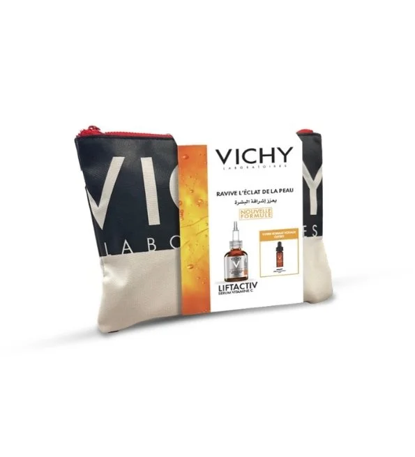 Vichy Liftactiv Serum Vitamine C 30ml + Lifactiv Serum Vitamine C Format Voyage et Trousse Offerte – Image 2
