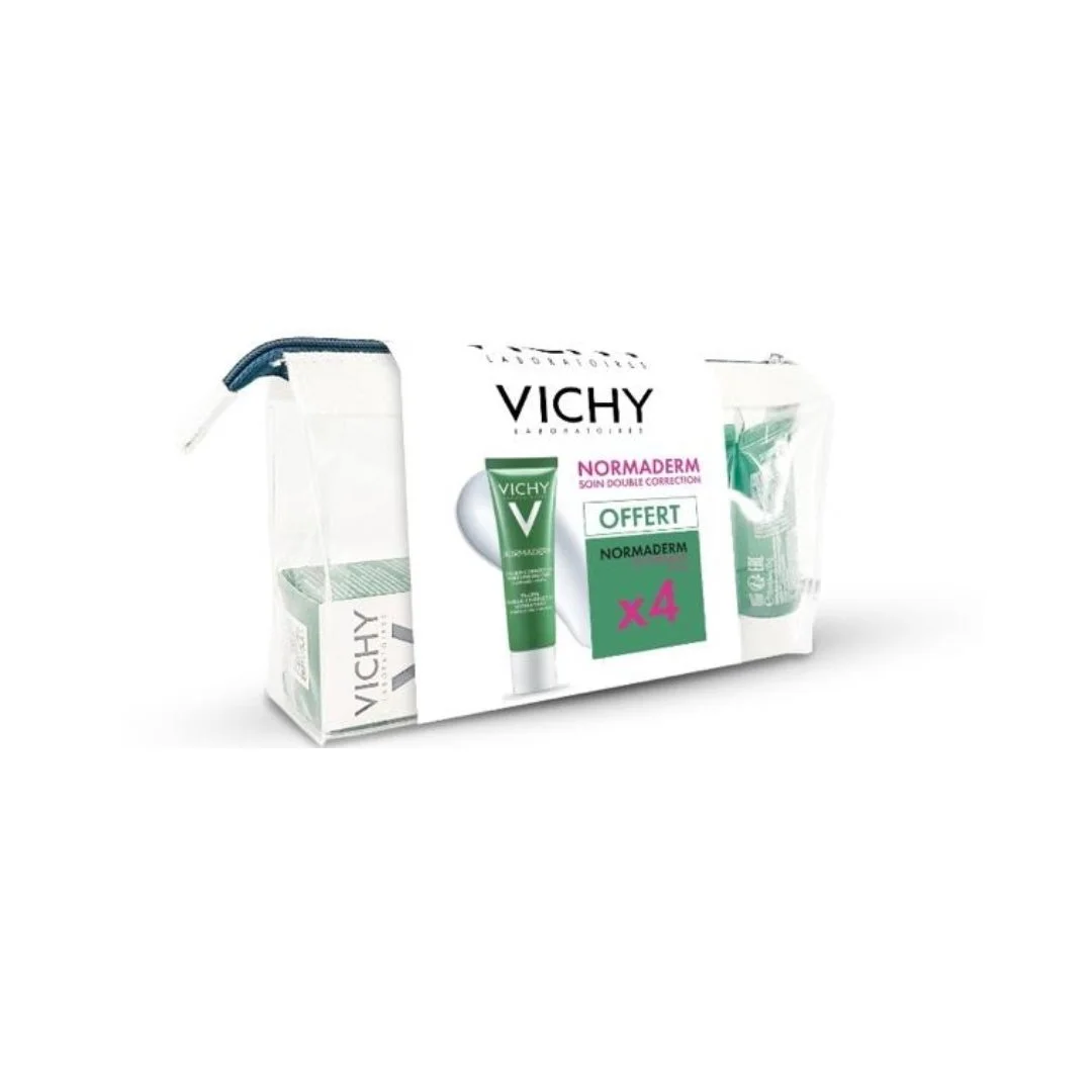 Vichy Normaderm Fluide DoubleCorrection 30ml+4 Gel Purifiant 15ml Trousse – Image 2