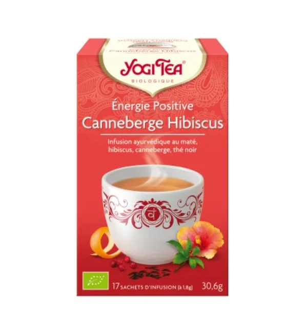 YOGI TEA ENERGIE POSITIVE CRANBERRIES HIBISCUS 17 X 2G – Image 2