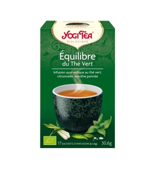 YOGI TEA EQUILIBRE DU THE VERT 17 X 2G – Image 2