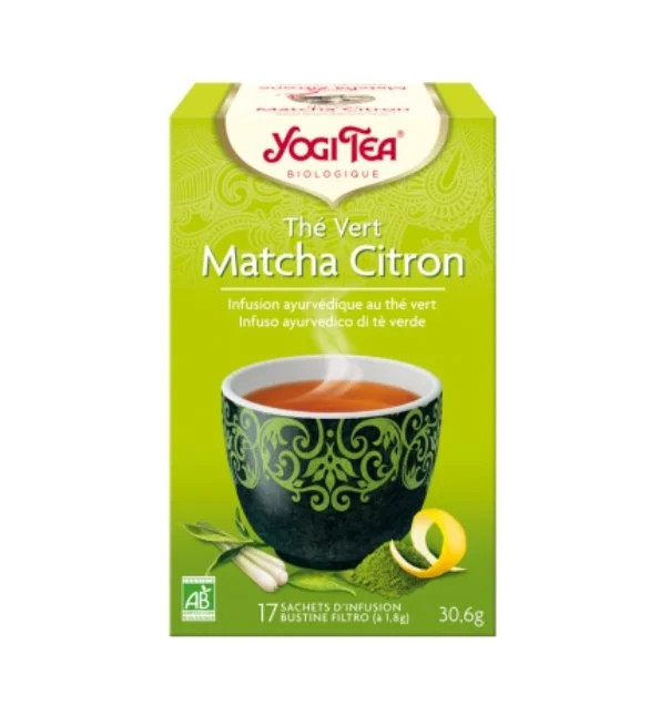 YOGI TEA THE VERT MATCHA CITRON 17 X 2G – Image 2