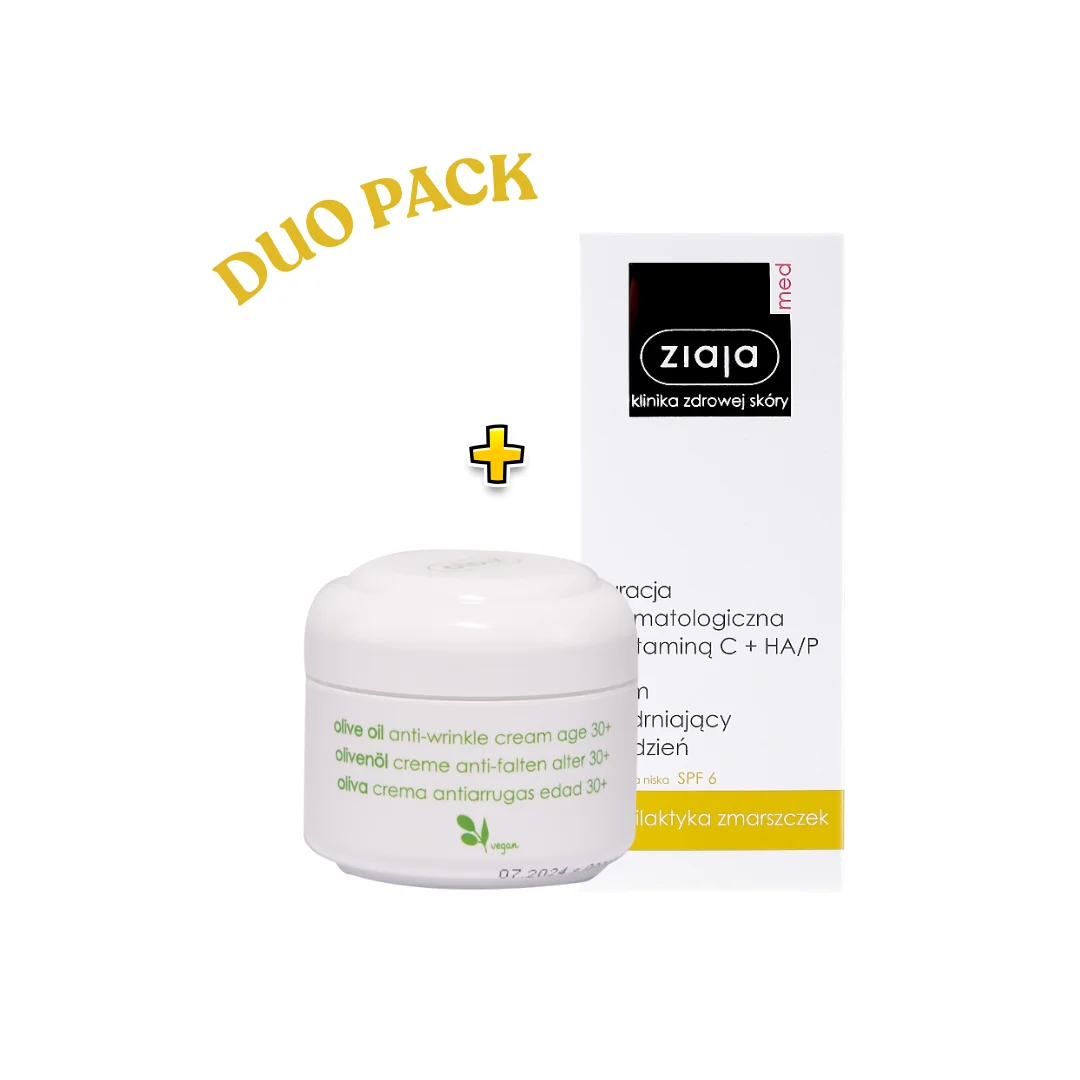 Ziaja Pack Duo Creme Olive Oil 50ml + Creme jour a la Vitamine C 50ml – Image 2
