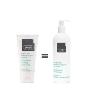 Ziaja med Atopic Creme 50ml + Emulsion Hydratante 400ml