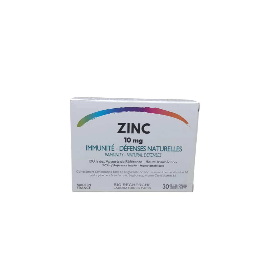 Bio RECHERCHE Zinc 10mg 30gelules